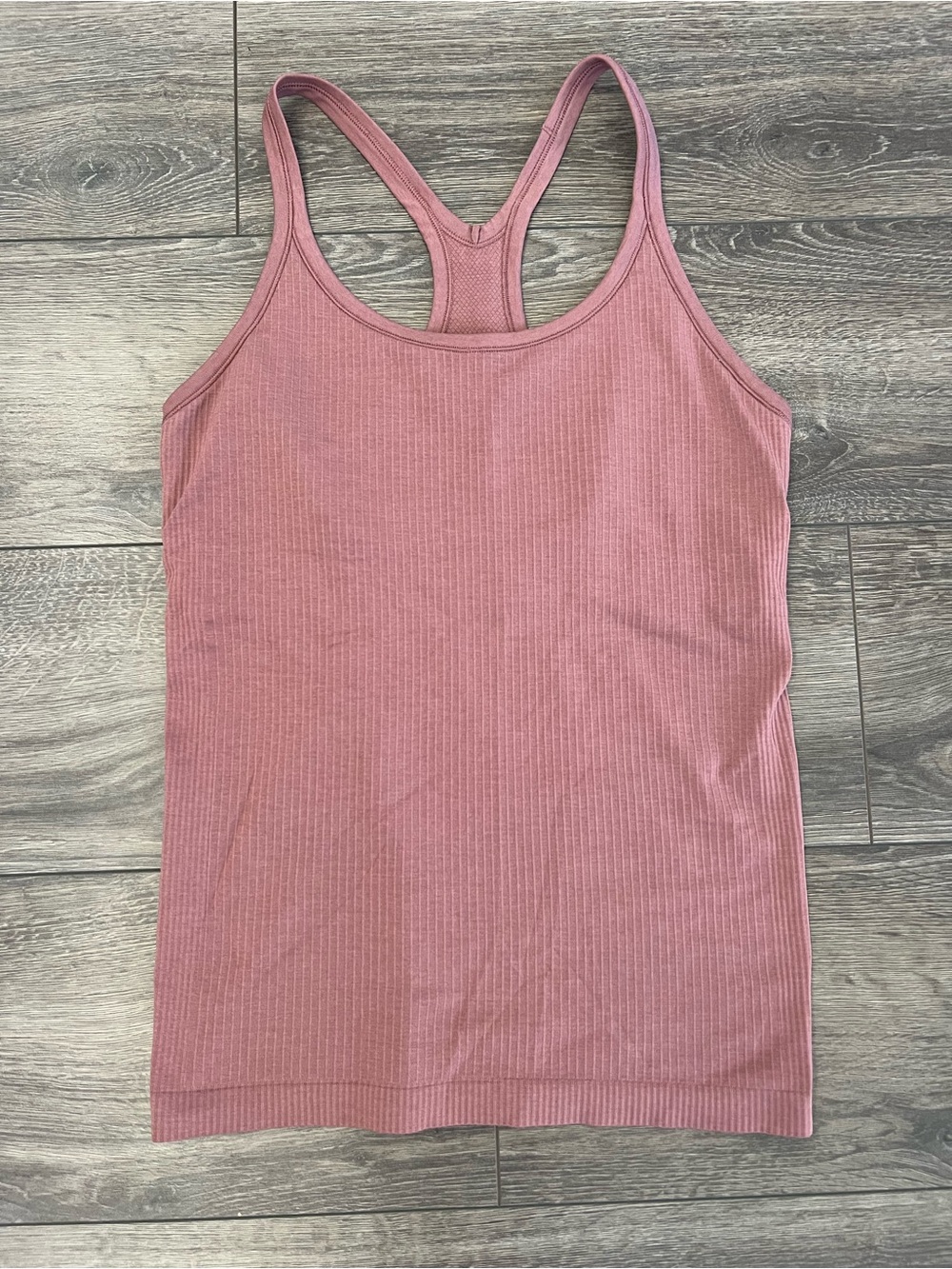 Lululemon Ebb to Street Racerback Tank Top in Dusty Rose